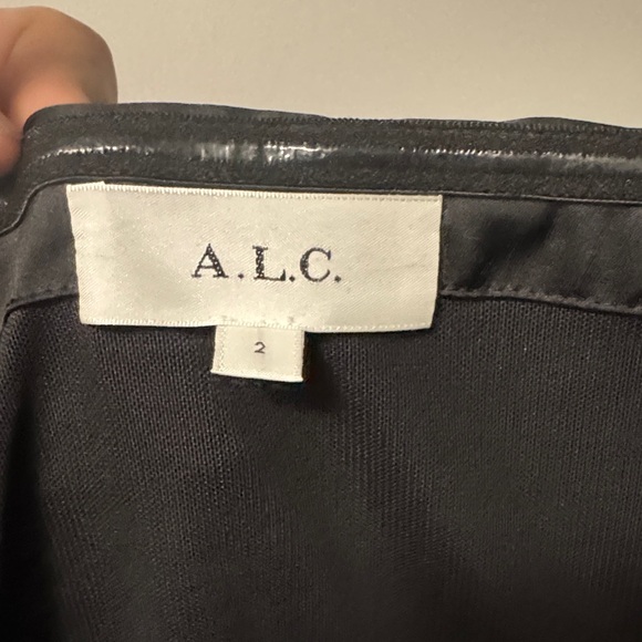 A.L.C. Black Pleated Maxi Dress - Picture 2 of 6